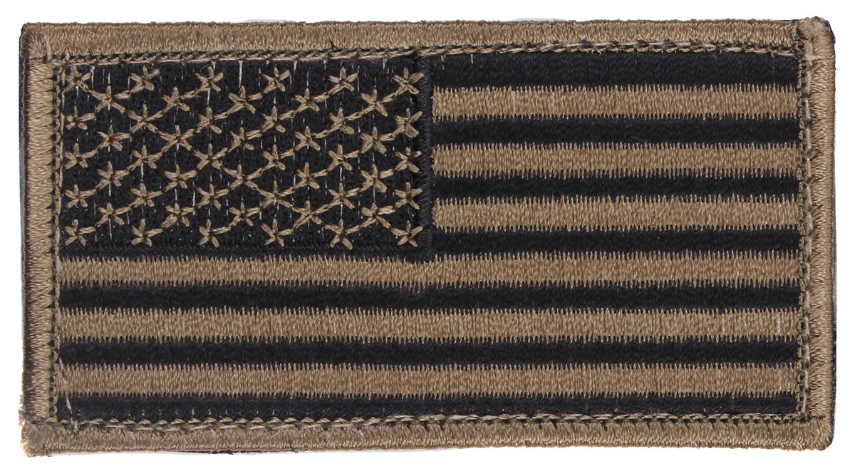 Rothco American Flag Patch with Hook Backing