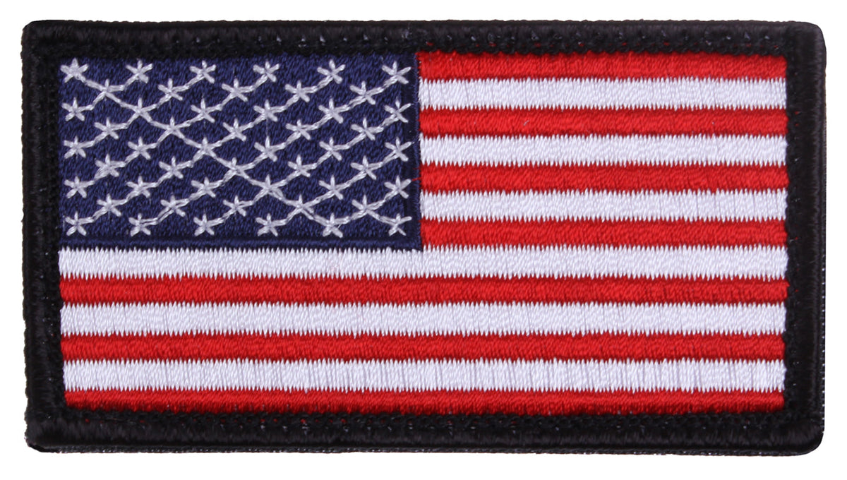 Rothco American Flag Patch with Hook Backing