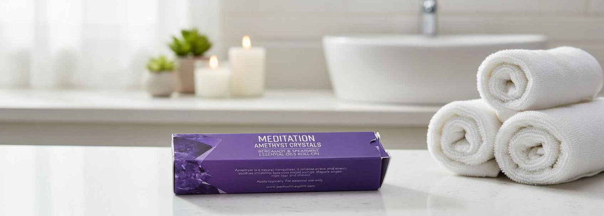 Meditation Energy Stone Roll On Oil for Relaxation and Balance