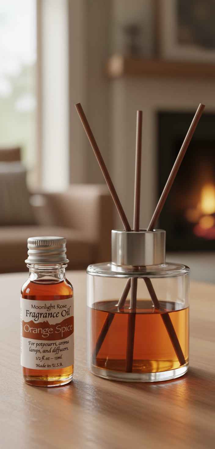 Moonlight Rose Orange Spice Aroma Oil for Relaxation and Invigoration