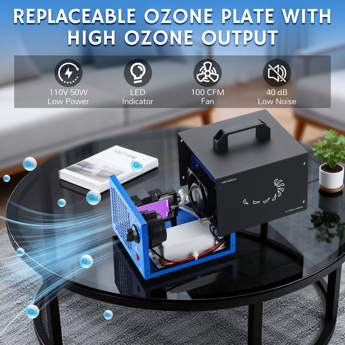MA5000 Ozone Generator, Replaceable Ozone Plate Option
