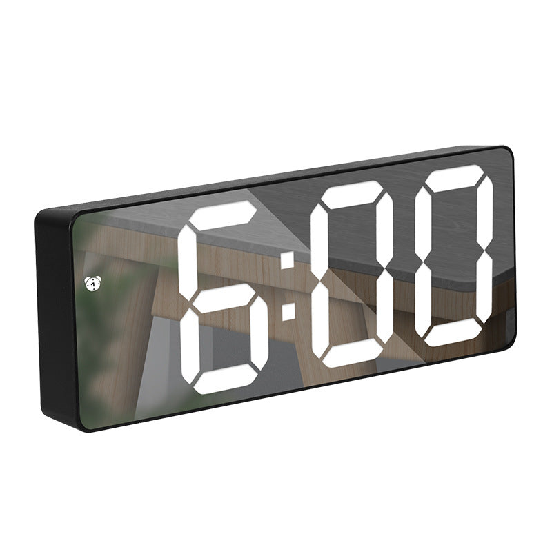 Simple Style LED Electronic Alarm Clock Battery and Plug-in Dual-use Timepiece Yida Time