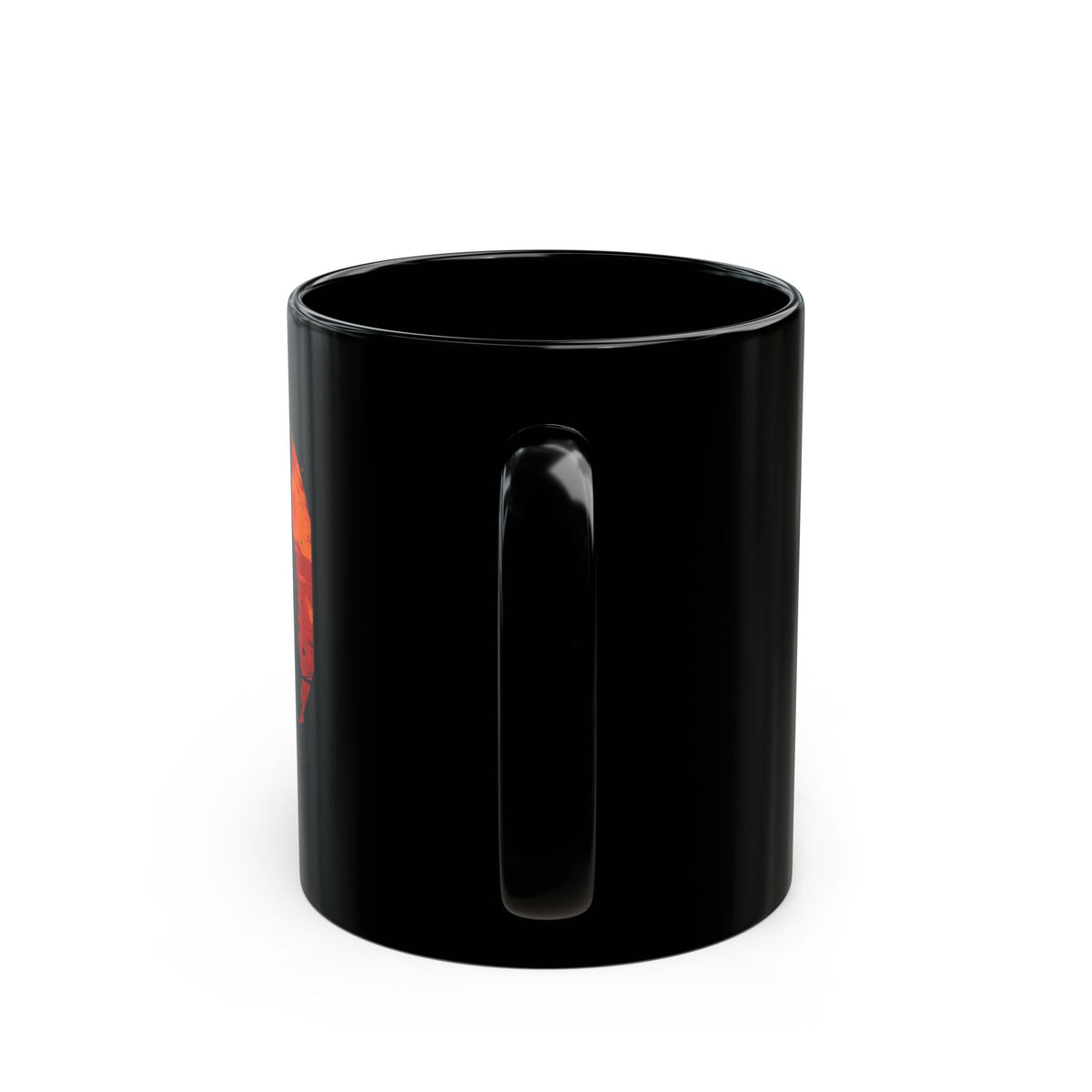 Wolf Moon Black Mug — Red Moon Wolf Coffee Cup (11oz & 15oz)