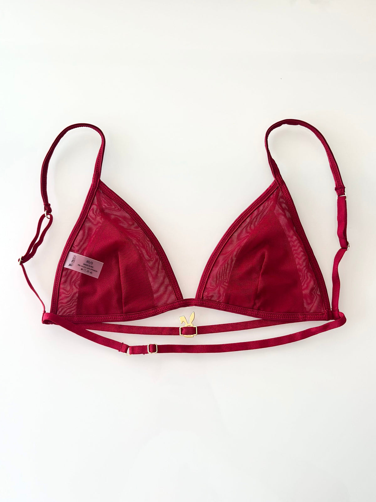 LINGERIE SET IN RED WINE