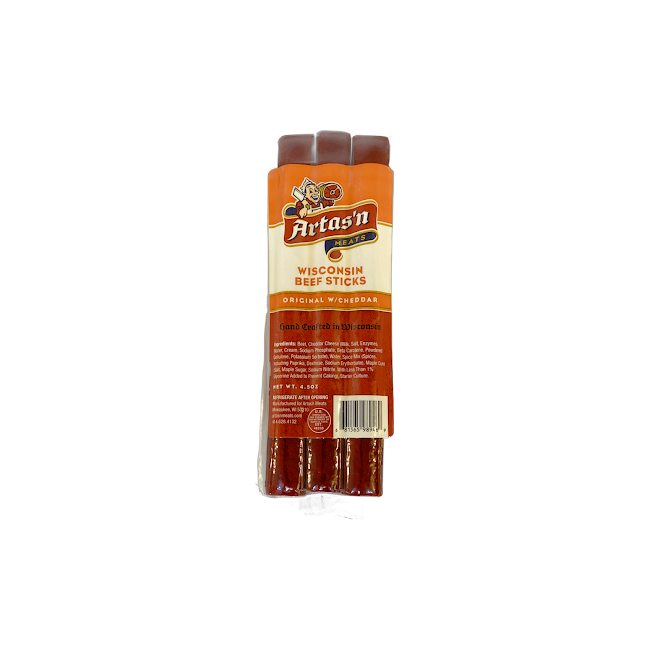 Wisconsin Beef Stick Original w/Cheddar