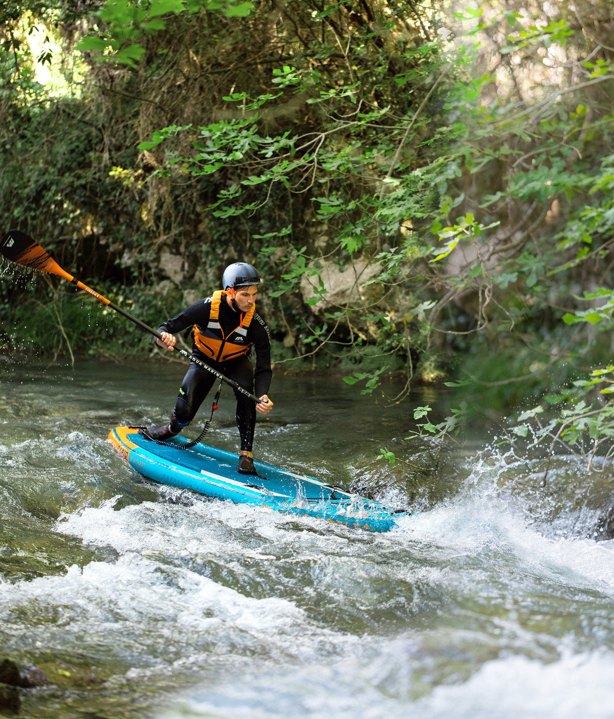 Aqua Marina RAPID 9'6" Inflatable Paddle Board River SUP