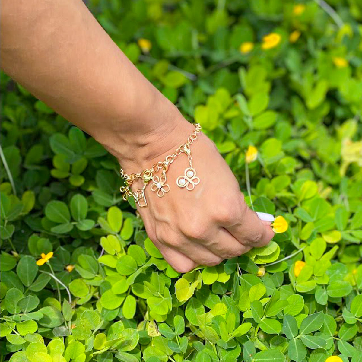 Gigi gold charm bracelet