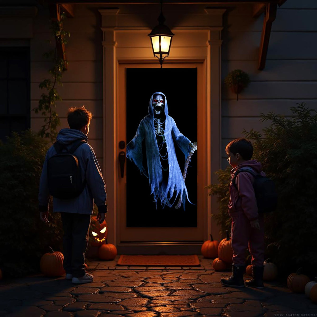 AtmosFX Halloween Digital Decoration USB - Legends of Halloween + 48" x 72" Projection Screen