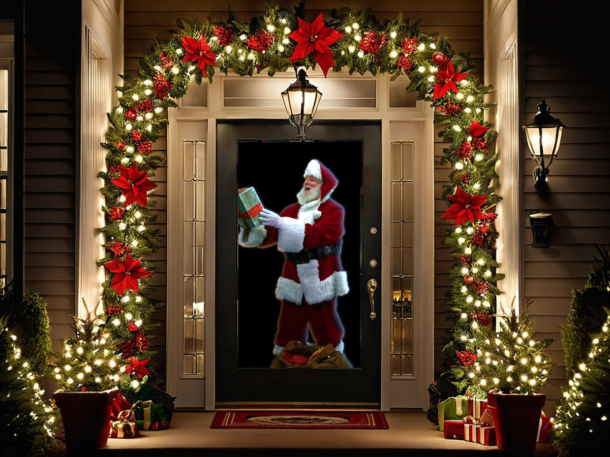 AtmosFX Night Before Christmas USB + 48" x 72" White Holographic Screen for Christmas Projection