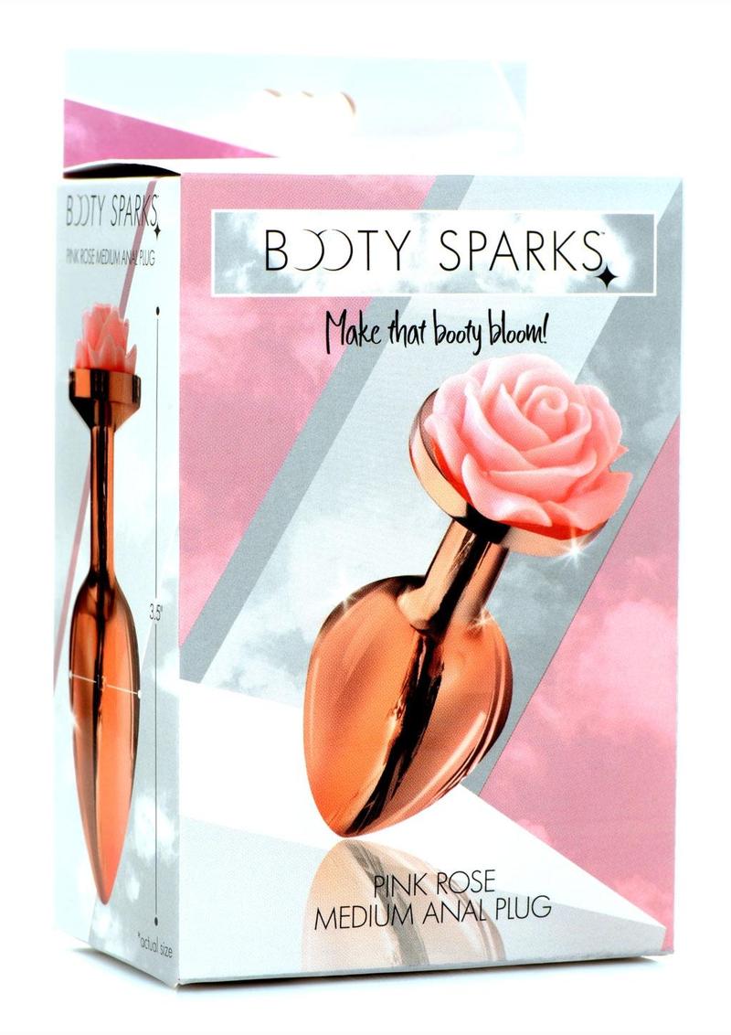 Booty Sparks Pink Rose Aluminum Anal Plug