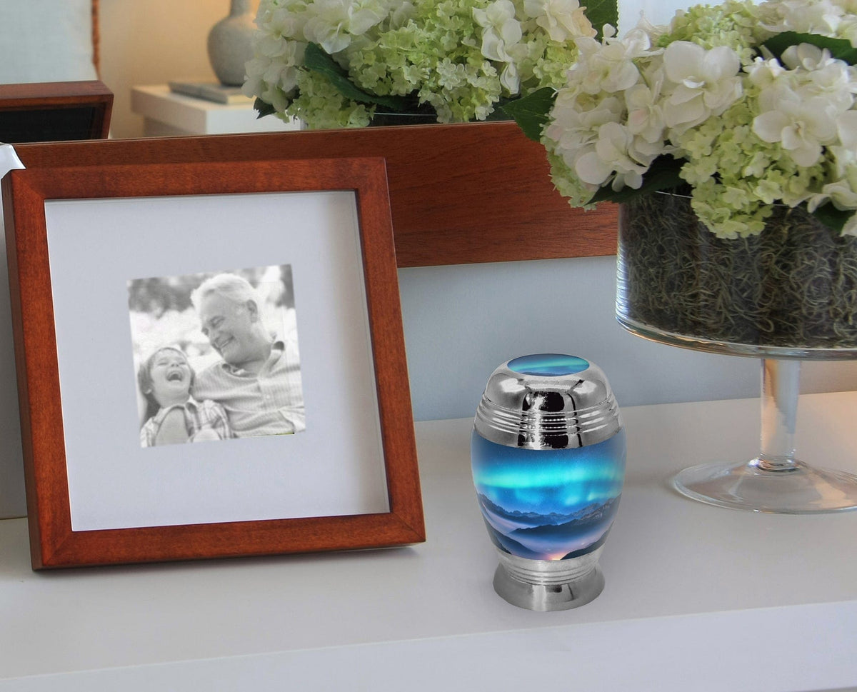 Aurora Borealis Extra Large Urn or Companion Urn – Extra Large Urns for Human Ashes | XL Urn & XXL Urn