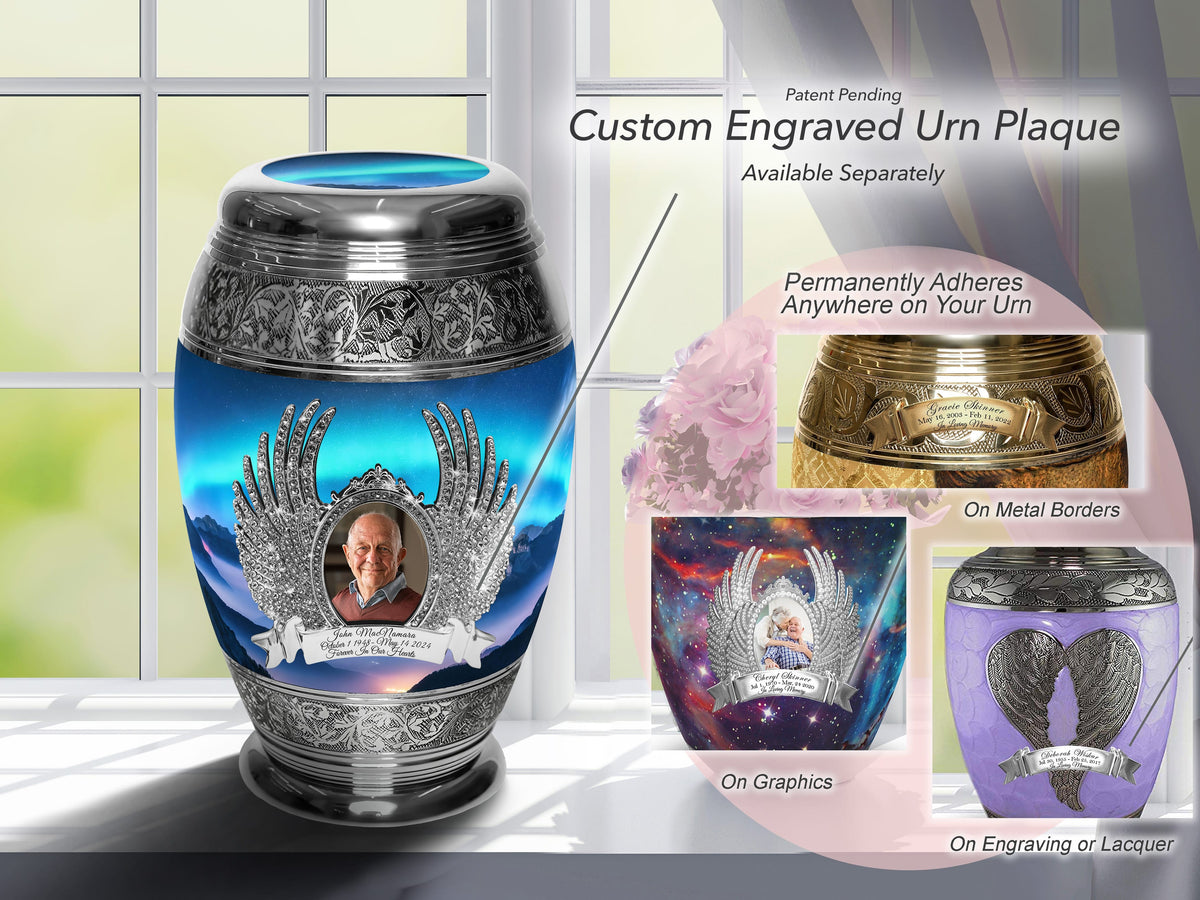 Aurora Borealis Extra Large Urn or Companion Urn – Extra Large Urns for Human Ashes | XL Urn & XXL Urn