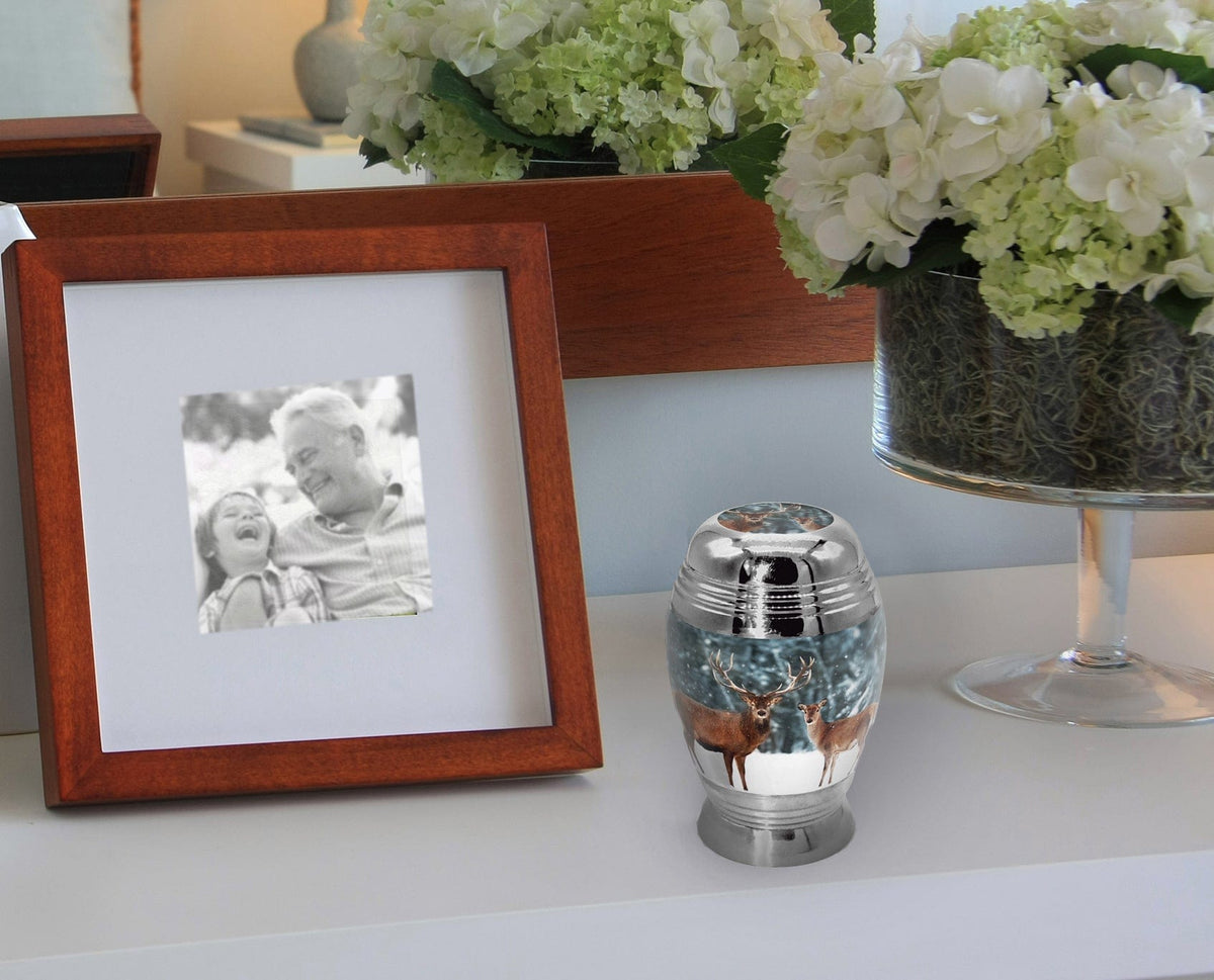Divine Deer Cremation Urns for Human Ashes - Large Adult Funeral Urn
