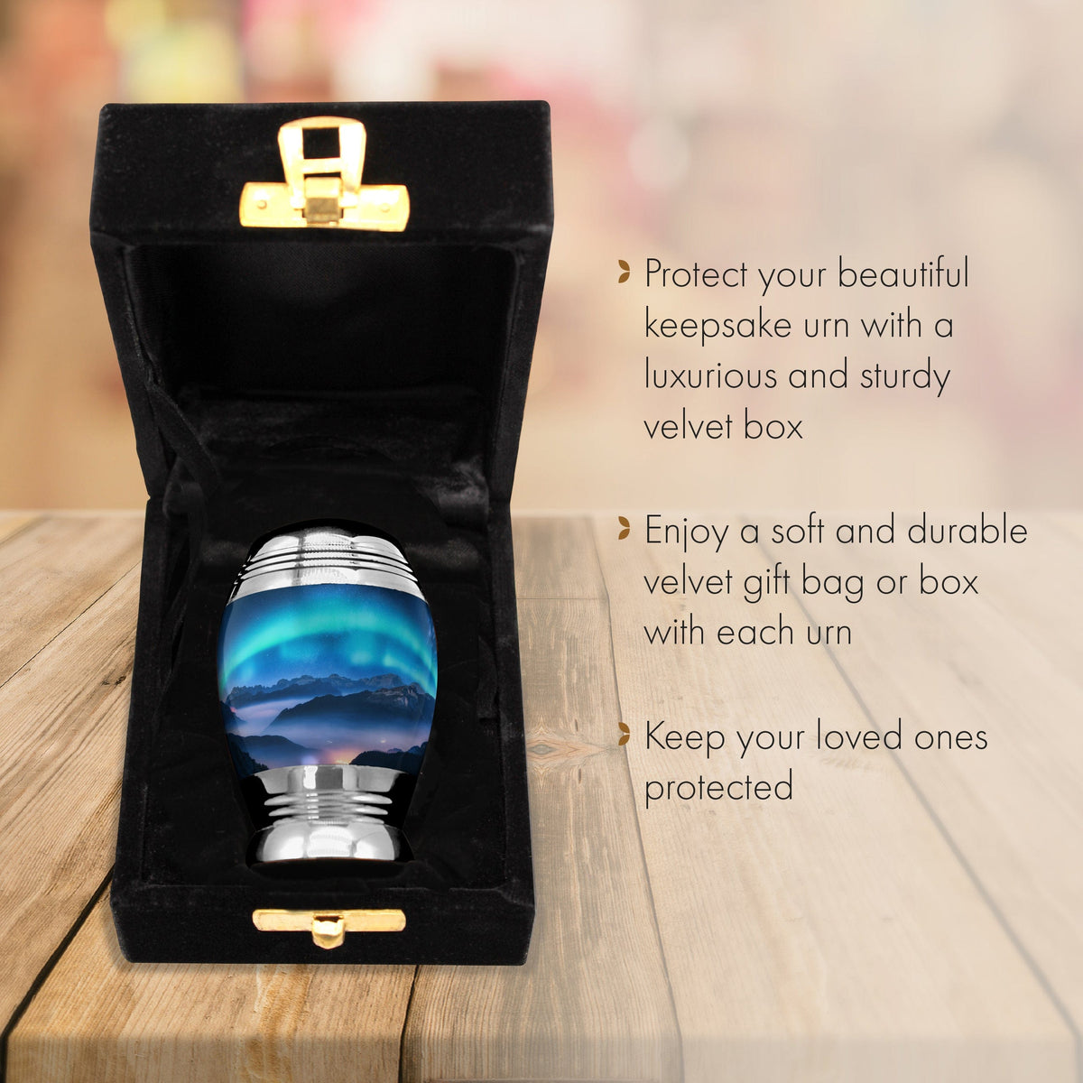 Aurora Borealis Extra Large Urn or Companion Urn – Extra Large Urns for Human Ashes | XL Urn & XXL Urn