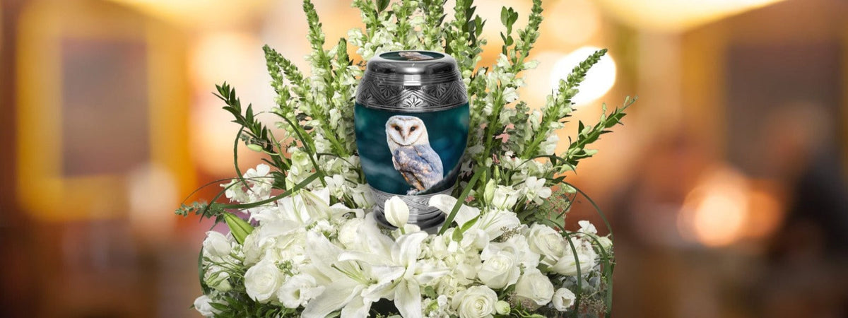 Observing Owl Extra Large Urn or Companion Urn – Extra Large Urns for Human Ashes | XL Urn & XXL Urn