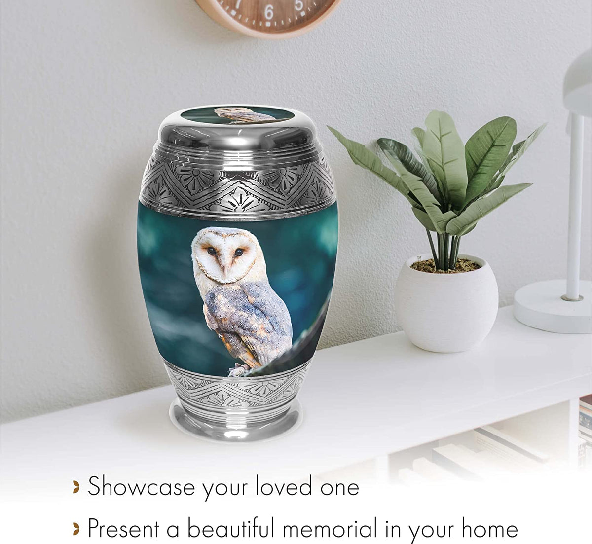 Observing Owl Extra Large Urn or Companion Urn – Extra Large Urns for Human Ashes | XL Urn & XXL Urn