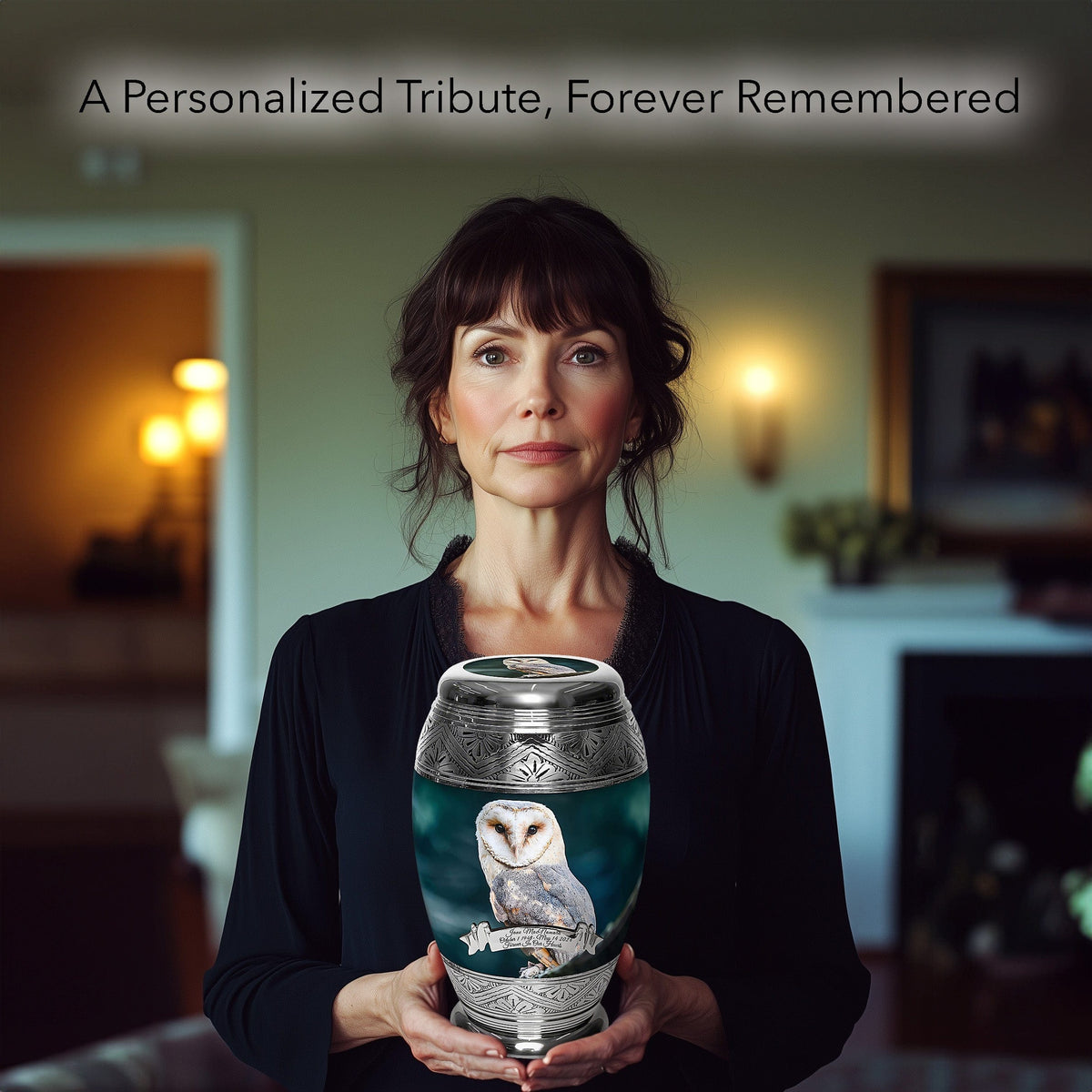 Observing Owl Extra Large Urn or Companion Urn – Extra Large Urns for Human Ashes | XL Urn & XXL Urn