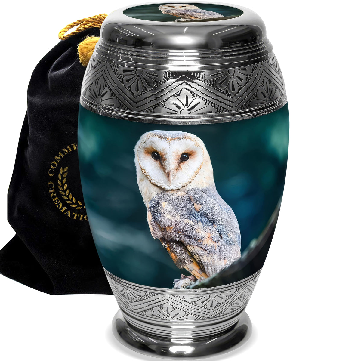 Observing Owl Extra Large Urn or Companion Urn – Extra Large Urns for Human Ashes | XL Urn & XXL Urn
