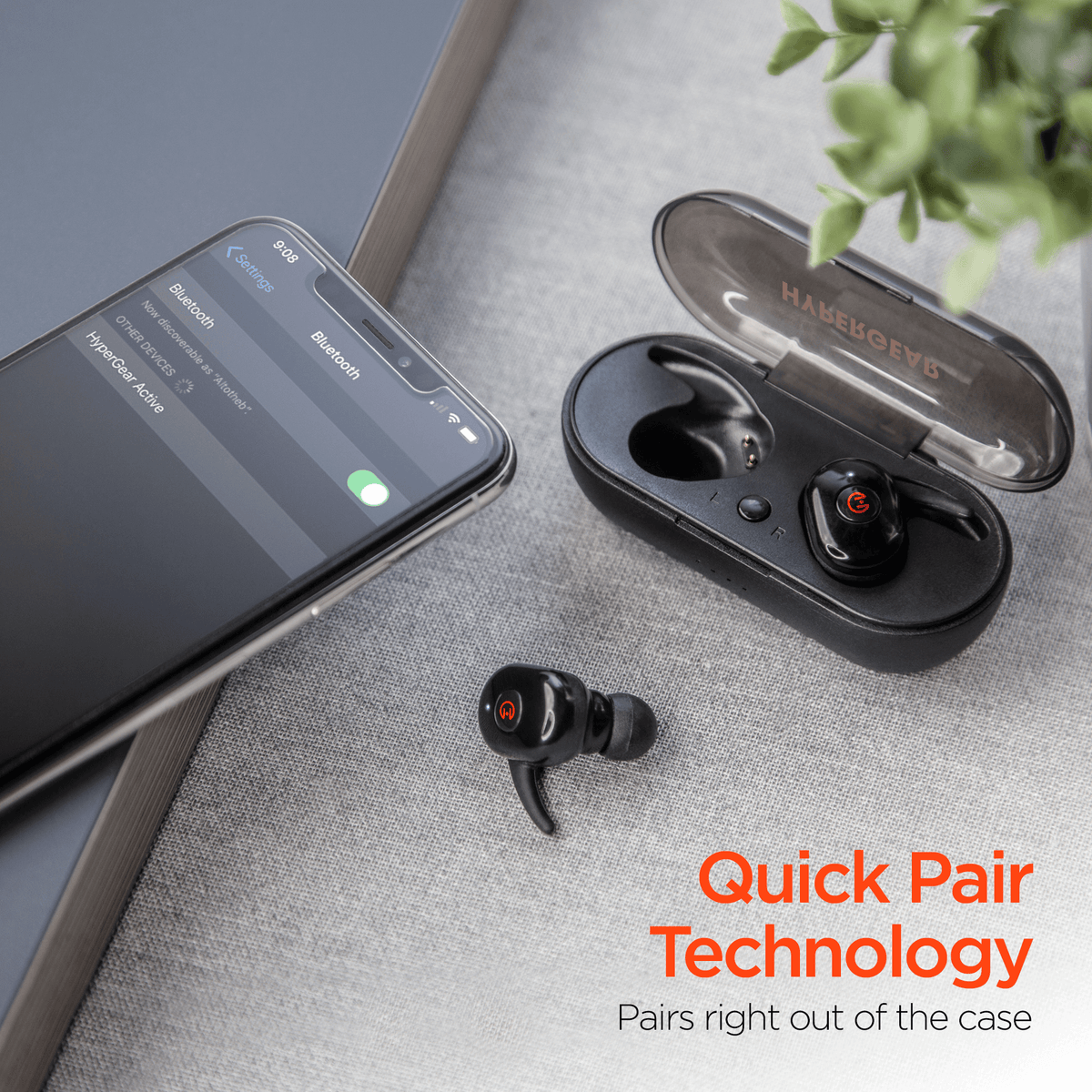 HyperGear Active True Wireless Earbuds with USB-C Connector