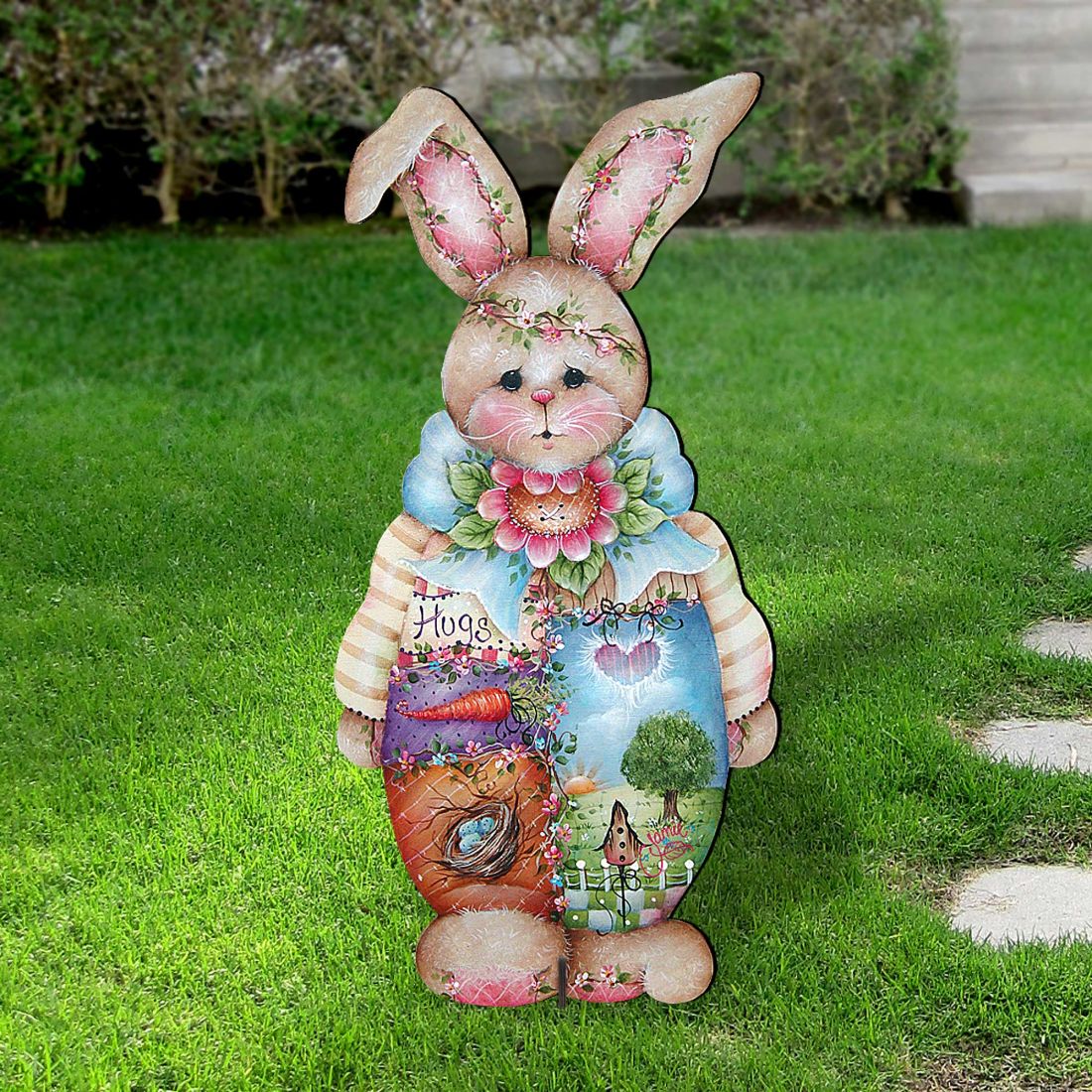 Bunny Easter Yard Sign by Jamie Mills-Price - Easter Spring Decor - 8457601F