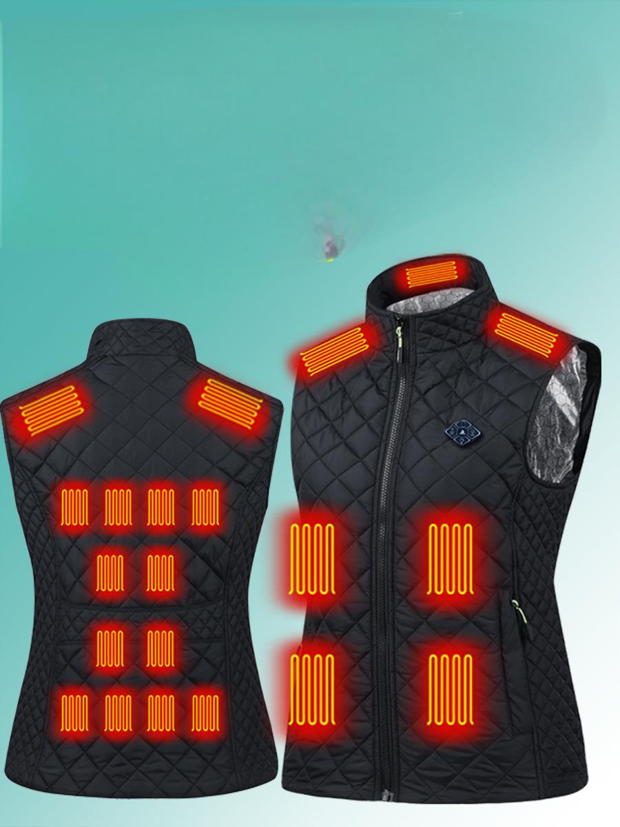 Heating vest USB intelligent charging DC port constant temperature warm vest electric heating clip