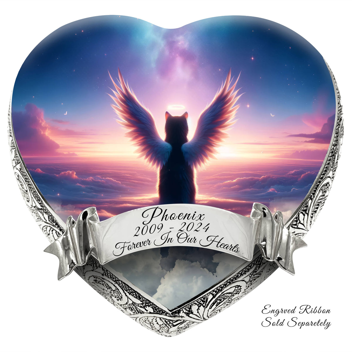 Cosmic Elegance Cat Urns for Ashes & Cat Cremation Urn