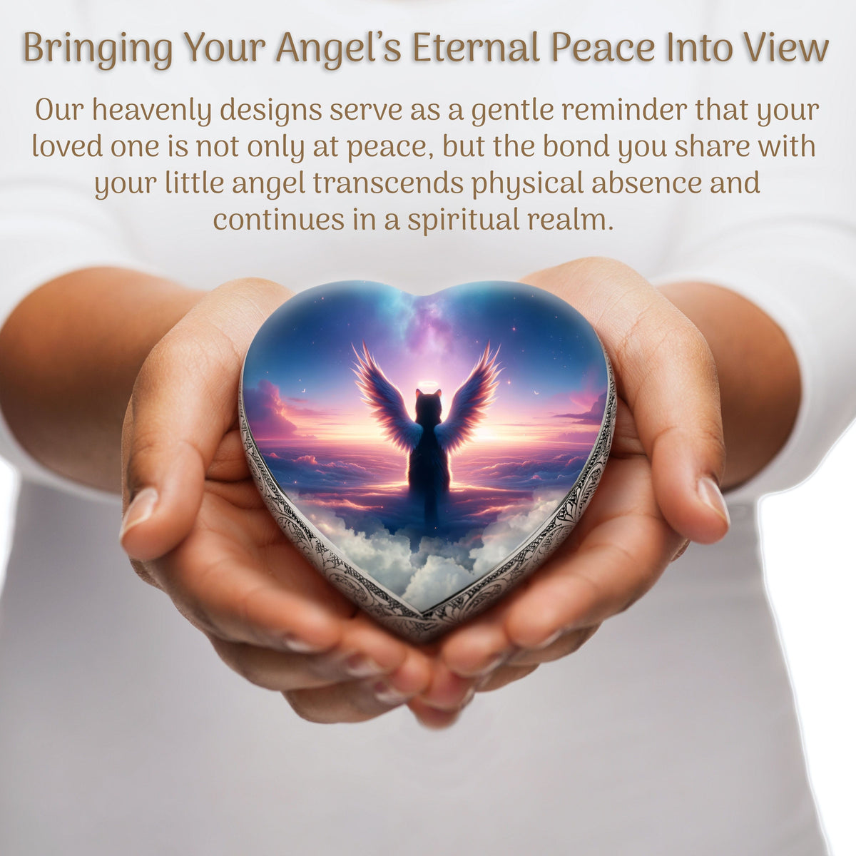 Cosmic Elegance Cat Urns for Ashes & Cat Cremation Urn