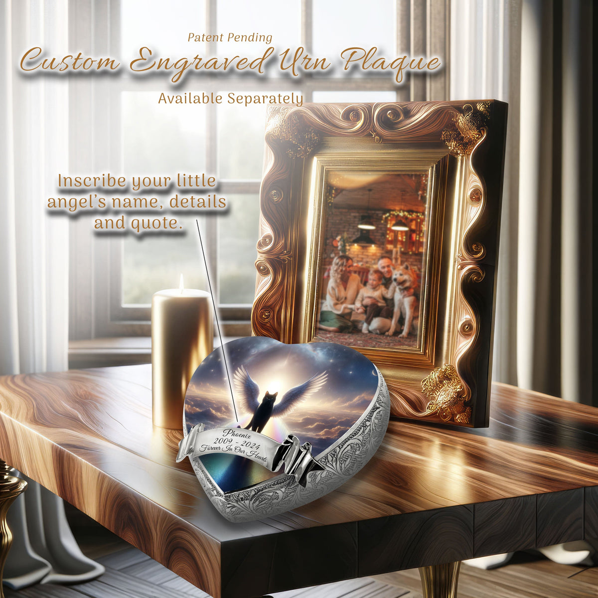 Heavenly Harmony Cat Urns for Ashes & Cat Cremation Urn