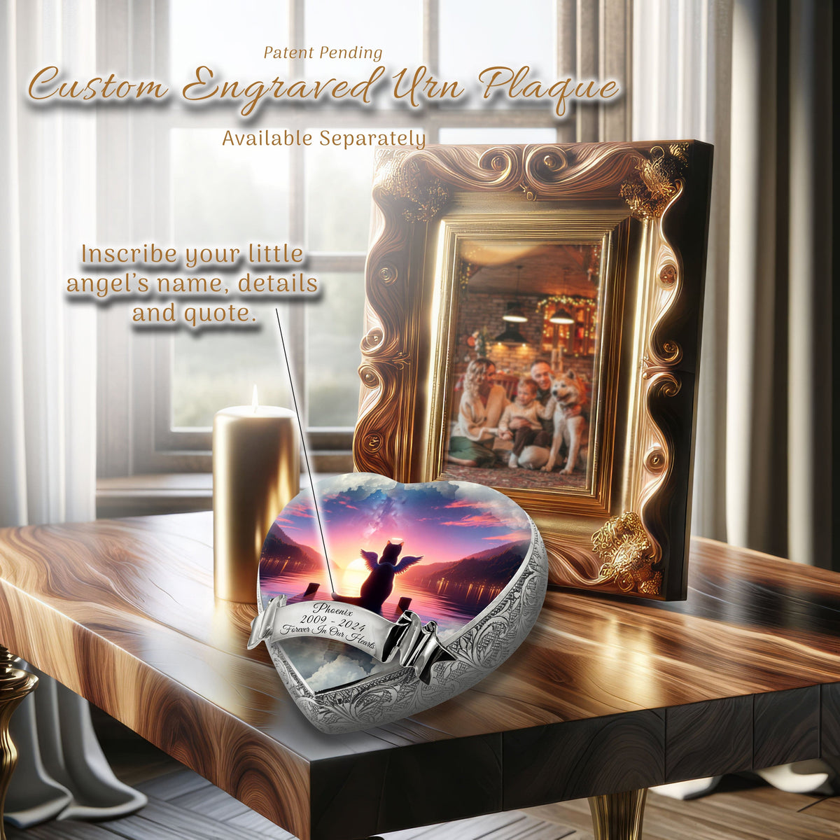 Starlit Serenity Cat Urns for Ashes & Cat Cremation Urn