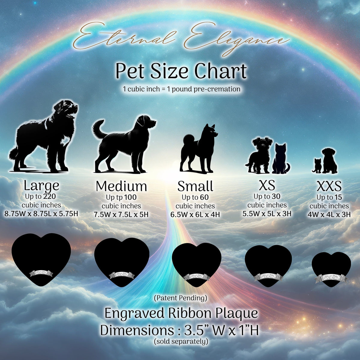 Starlit Serenity Cat Urns for Ashes & Cat Cremation Urn
