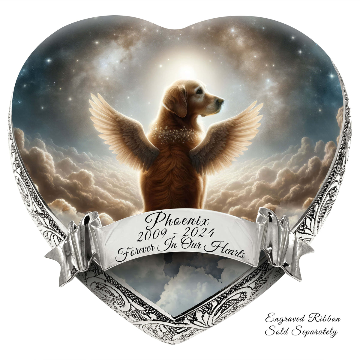 Golden Retriever Urn - Dog Urn Nebula Nectar Urn for Dog Ashes