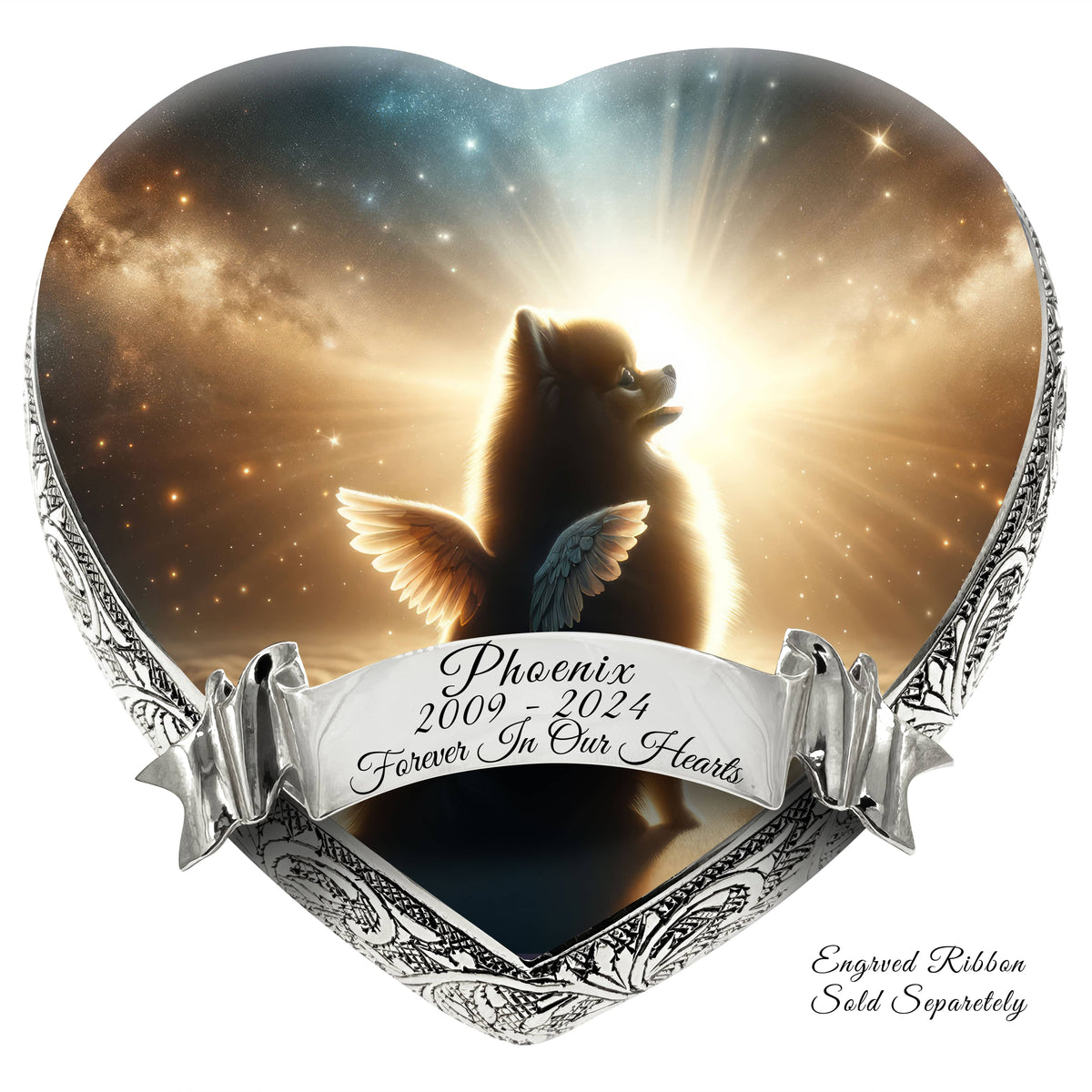 Pomeranian Urn - Dog Urn Elysian Twilight Urn for Dog Ashes