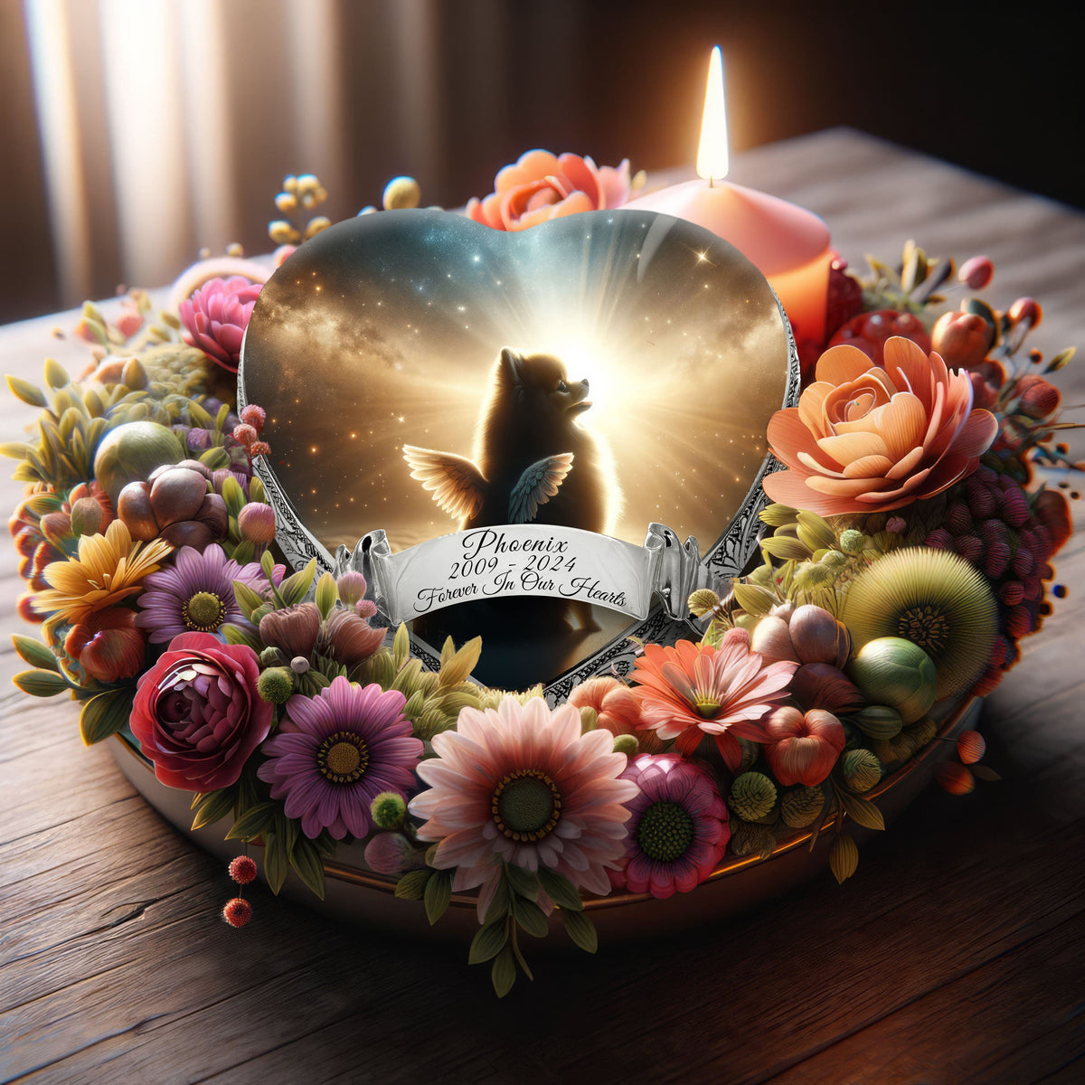 Pomeranian Urn - Dog Urn Elysian Twilight Urn for Dog Ashes