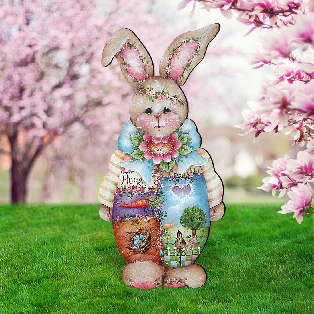 Bunny Easter Yard Sign by Jamie Mills-Price - Easter Spring Decor - 8457601F