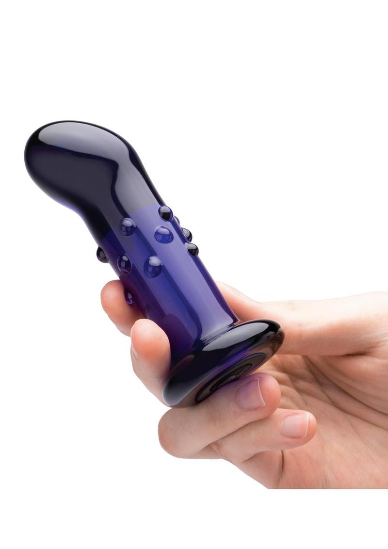 Gläs 4in Remote Rechargeable Dotted G-Spot and P-Spot Vibrating Plug