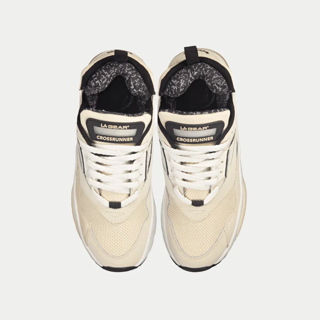 LA Gear Men's Turbo Light-Up Mid | Off-White x Black