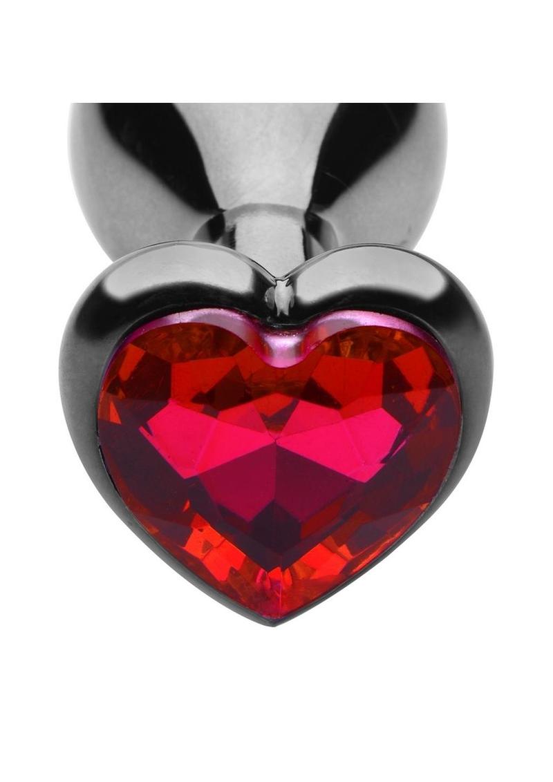 Master Series Crimson Tied Stainless Steel Anal Plug Versatile Play