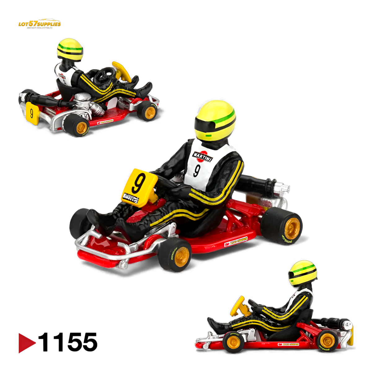 (Pre-Order) Mini GT Senna Kart Formula K #9 1:64