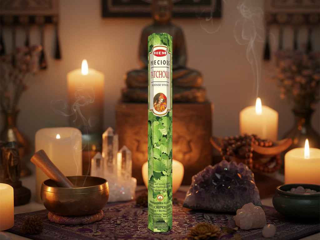 Hem Hexagon Patchouli Incense Sticks for Invigorating Aromatherapy and Relaxation
