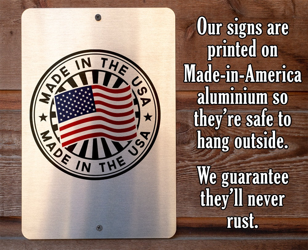 Warning, Don't Touch My Tools - Metal Sign