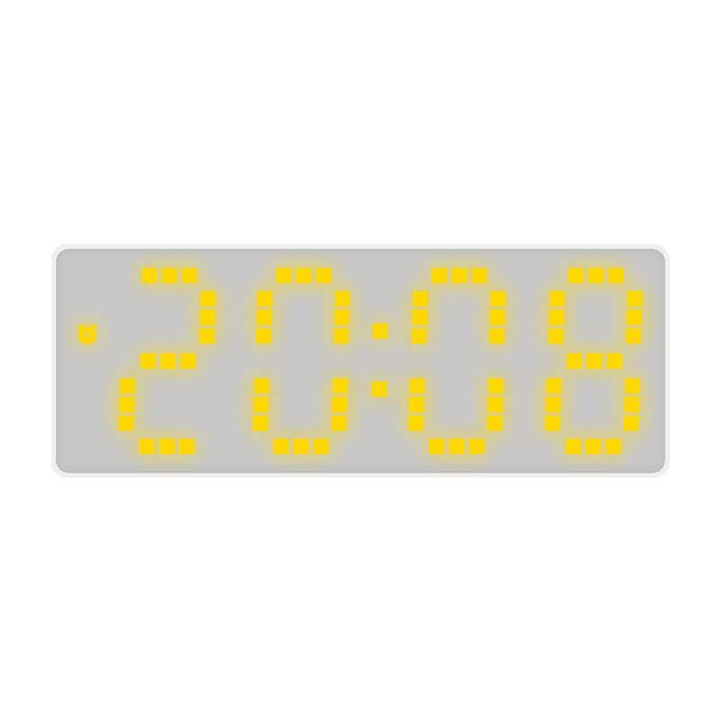Simple Style LED Electronic Alarm Clock Battery and Plug-in Dual-use Timepiece Yida Time
