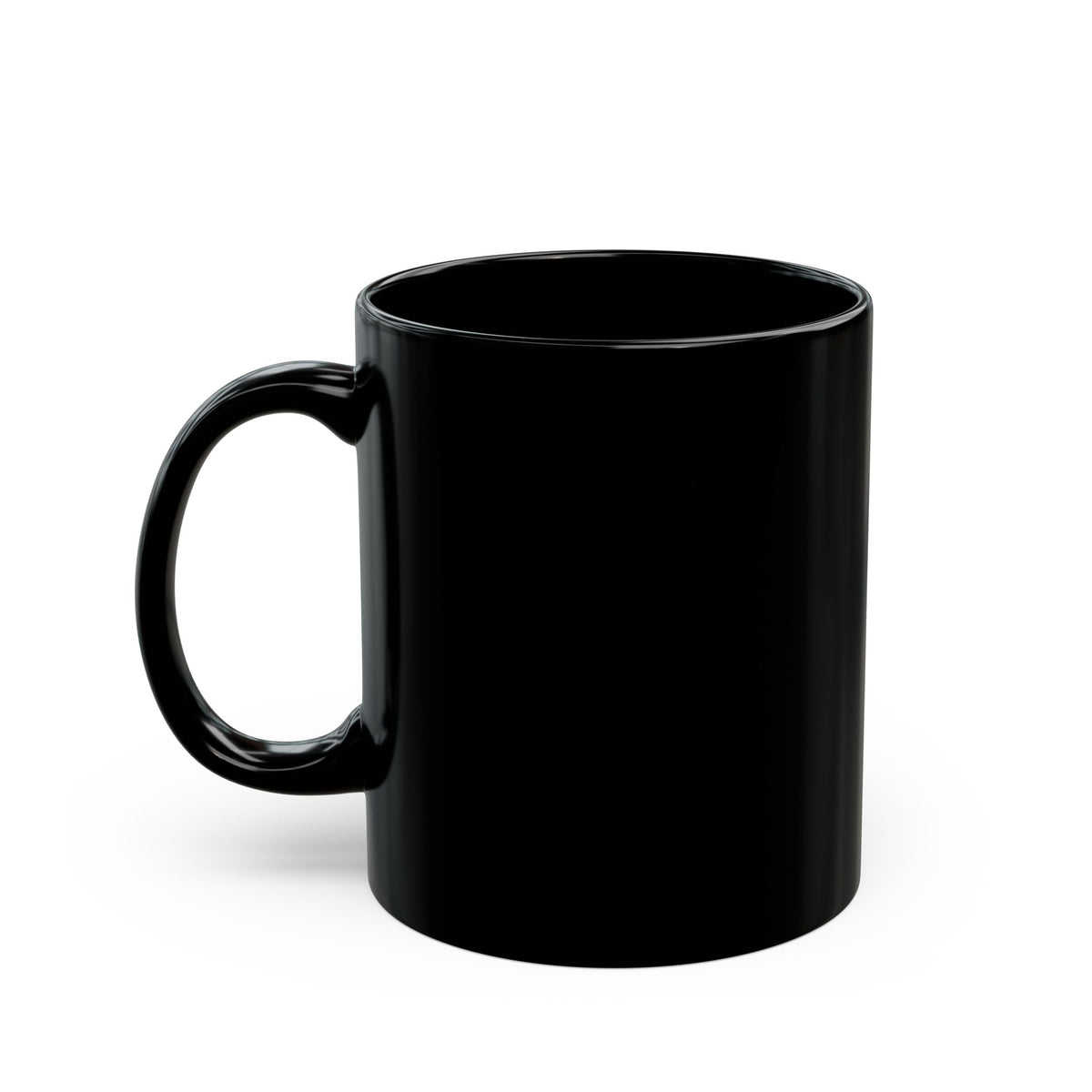 Wolf Moon Black Mug — Red Moon Wolf Coffee Cup (11oz & 15oz)