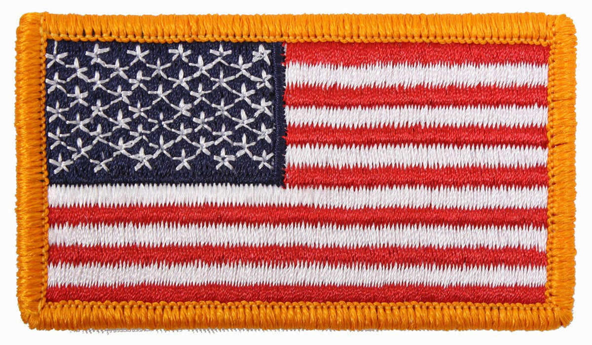 Rothco American Flag Patch with Hook Backing