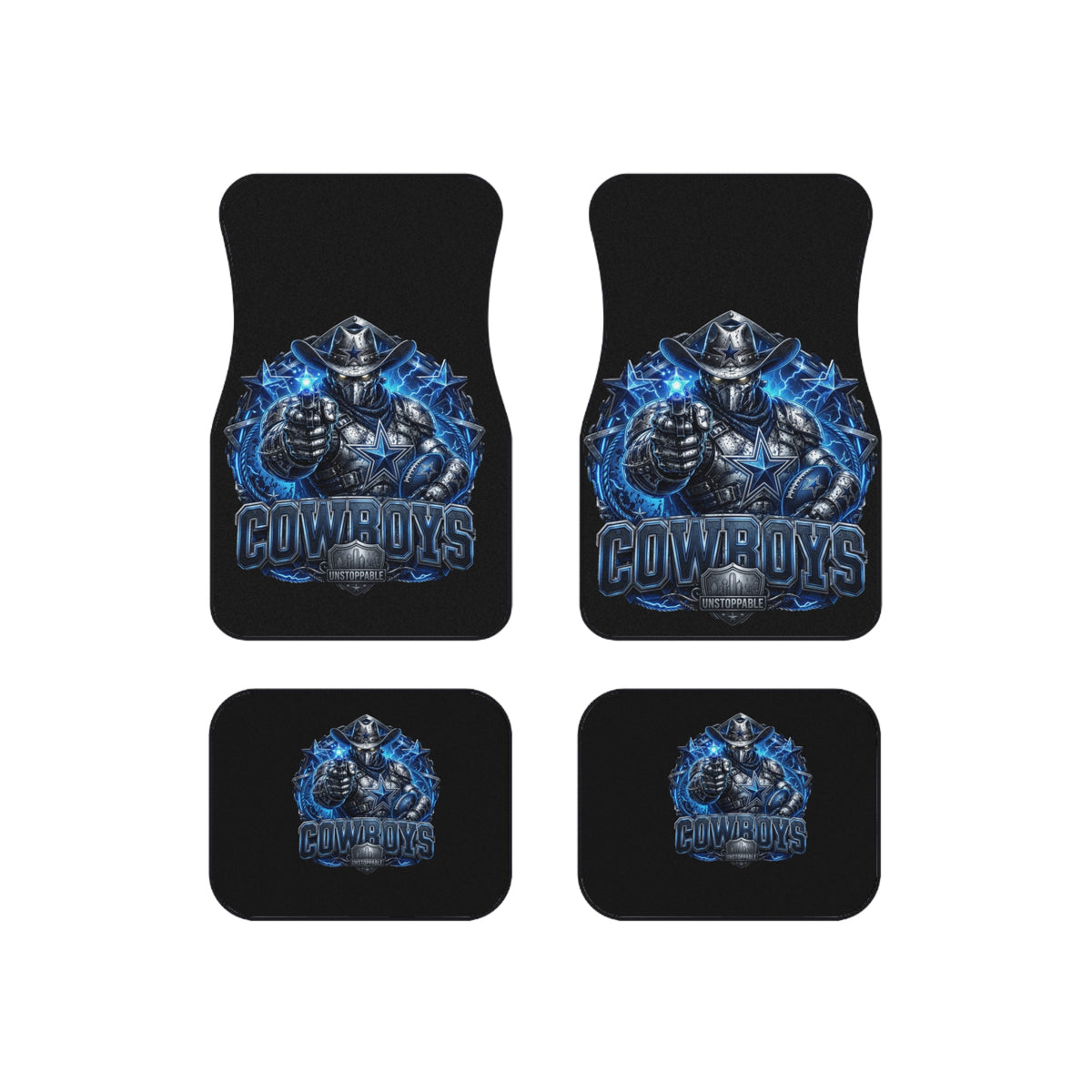 Cowboys Graphic Car Mats (Set of 4)