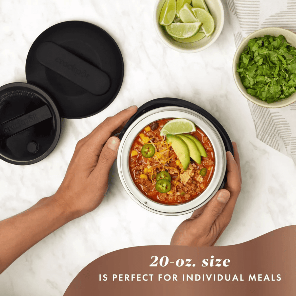 Crockpot 20oz On-The-Go Personal Lunch Crock Food Warmer