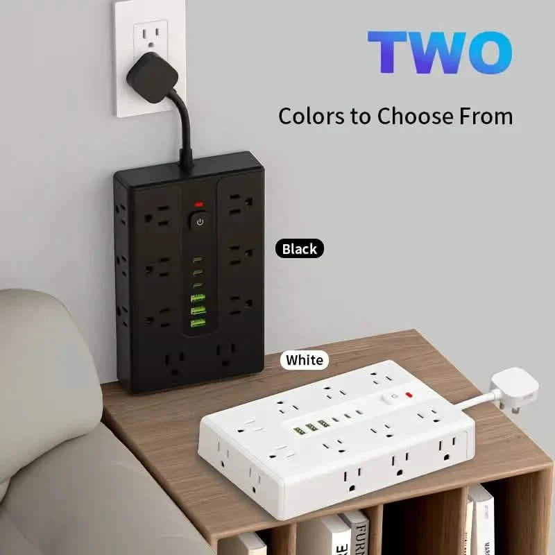 22-in-1 Multi-Functional Power Strip – 16 Sockets, 3 USB-A & 3 USB-C
