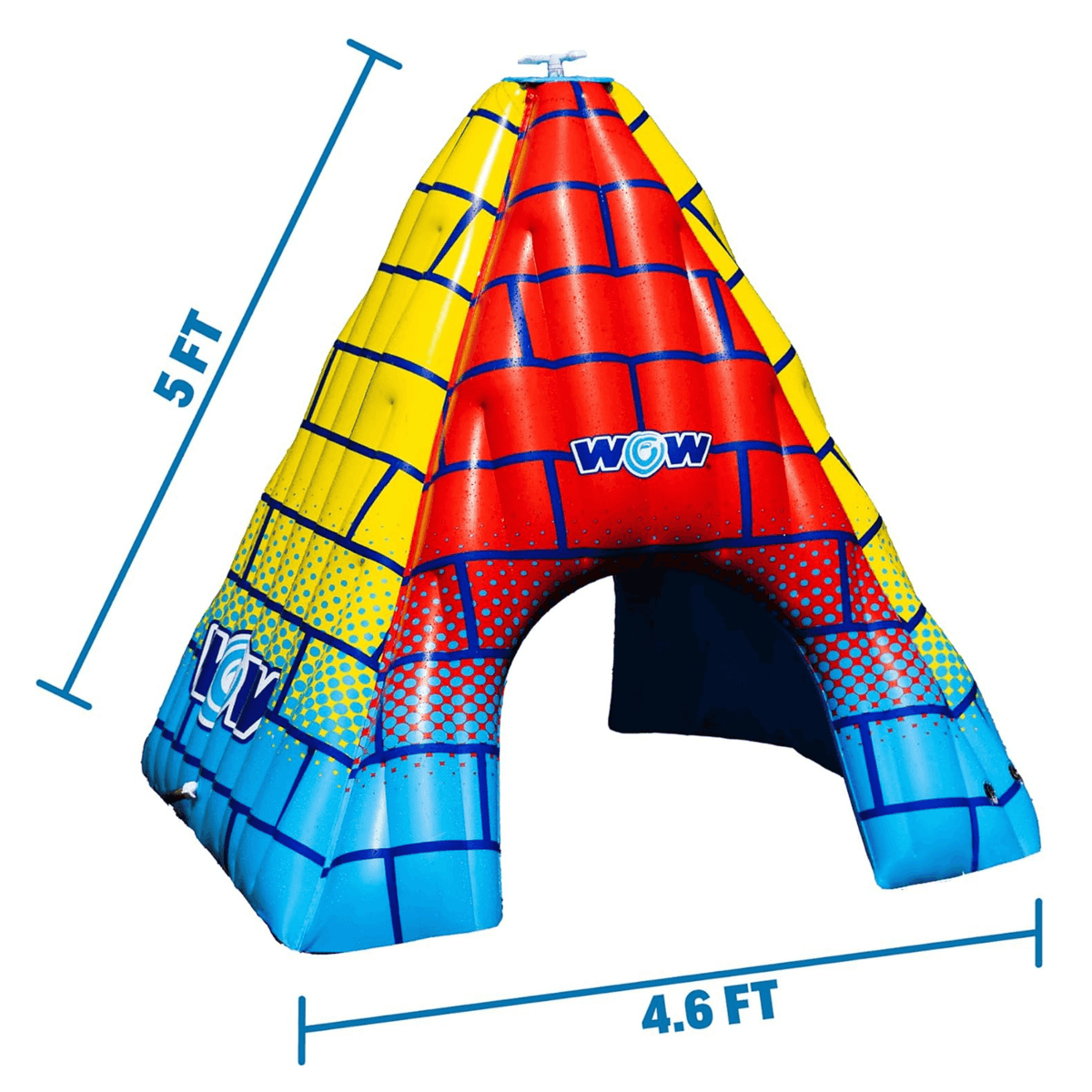 WOW Watersports 5.5ft Rainbow Pyramid Backyard Sprinkler