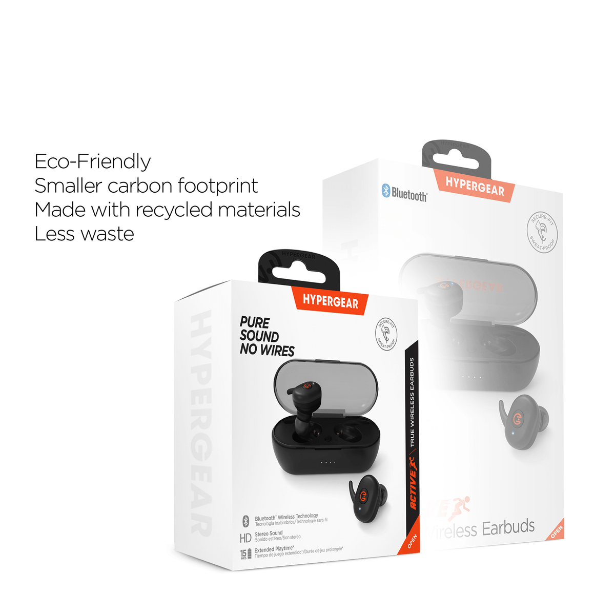 HyperGear Active True Wireless Earbuds with USB-C Connector