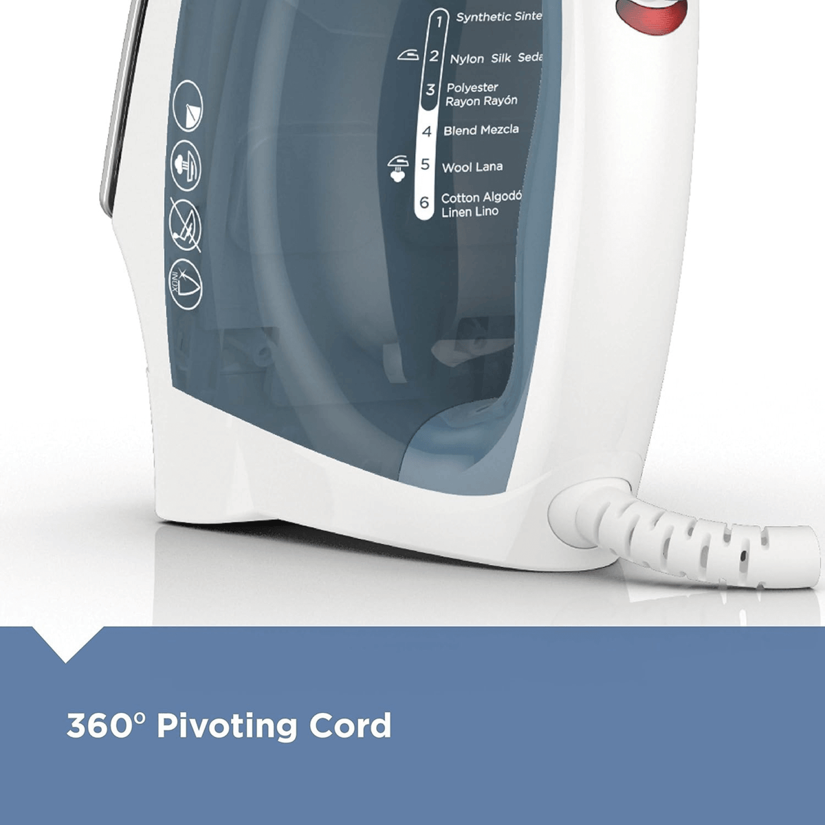 Black & Decker Easy Steam Compact Lightweight Iron - REFURBISHED