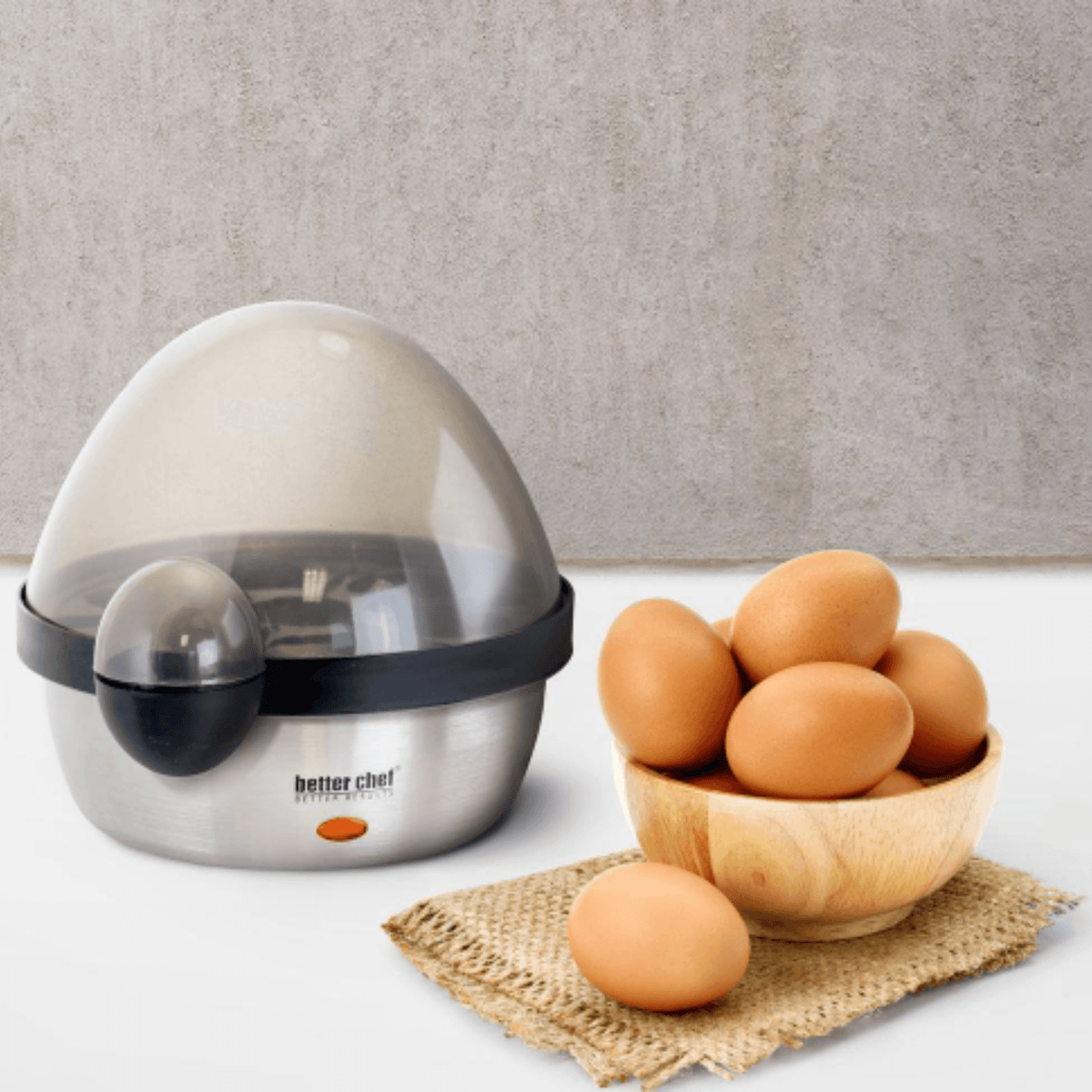 Better Chef 7-Egg Stainless Steel Electric Egg Cooker - REFURBISHED